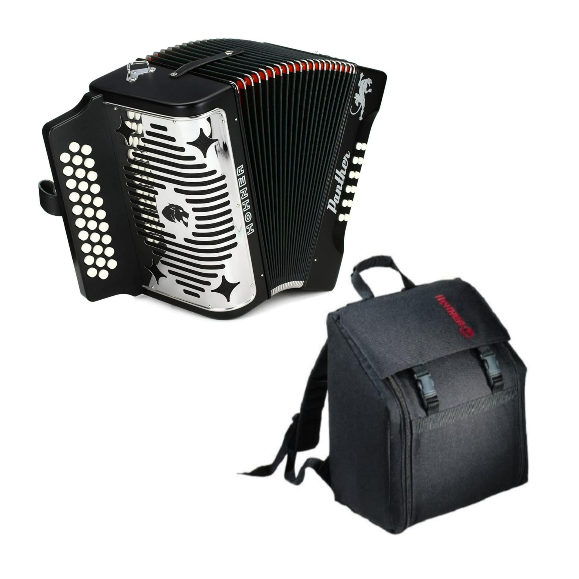 Hohner Accordion 3100FB Panther 3Row Diatonic Accordion with Hohner
