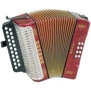 Hohner Accordions Erica GC Two-Row Accordion (Pearl Red)