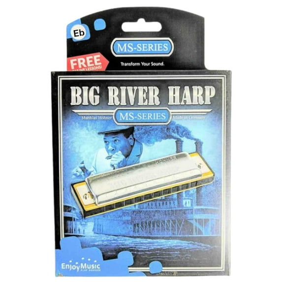 Hohner 590 Big River Harp MS Harmonica - Key of Eb