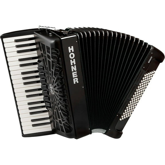 Hohner Bravo III 96 Accordion With Black Bellows Black