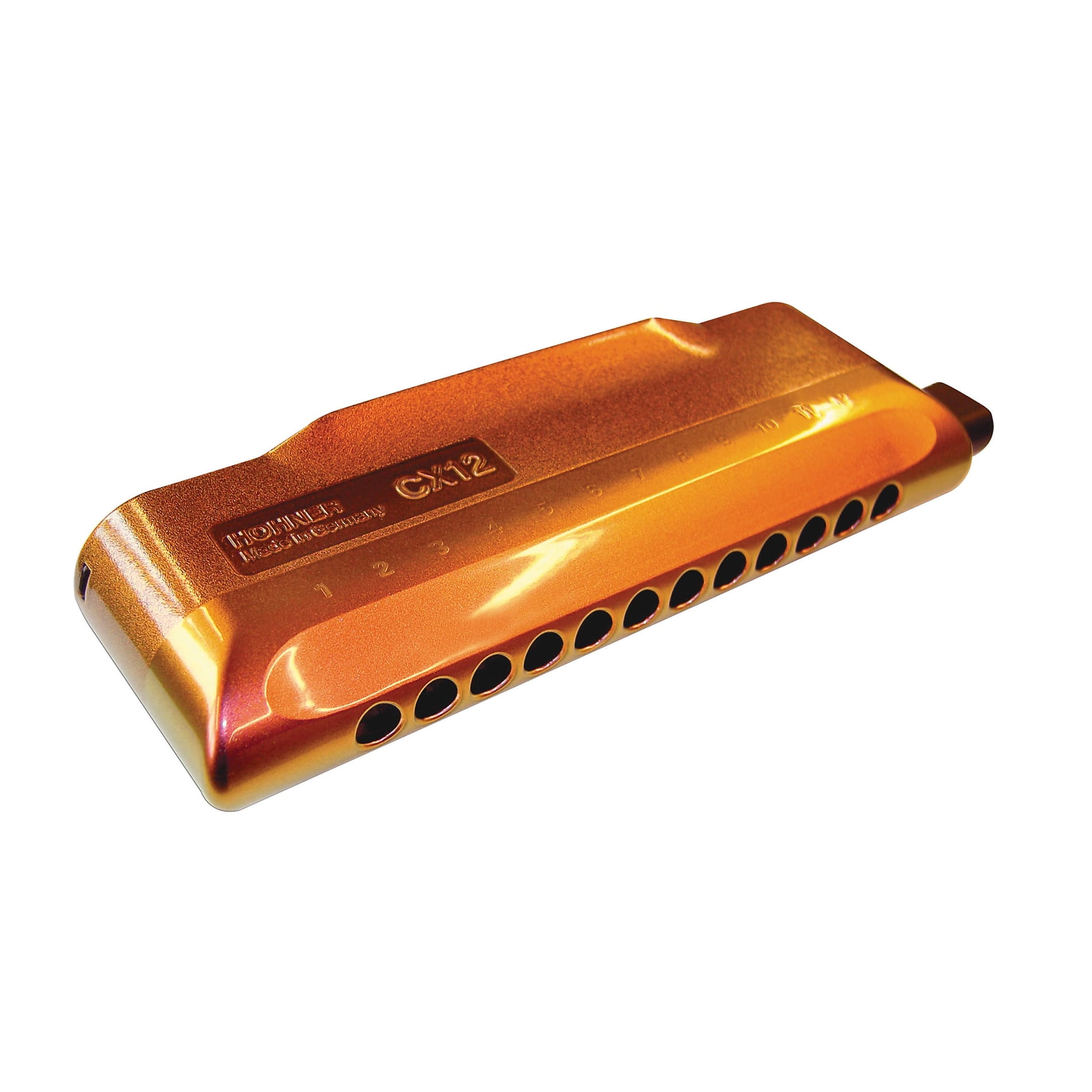 Hohner, Jazz Chromatic Harmonica, CX-12, Key of C, Red-to-Gold Hohner, Jazz Chromatic Harmonica, CX-12, Key of C, Red-to-Gold