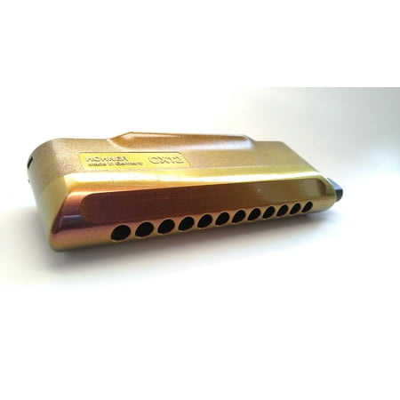 Hohner CX-12 Jazz Harmonica in Red and Gold - Key of C