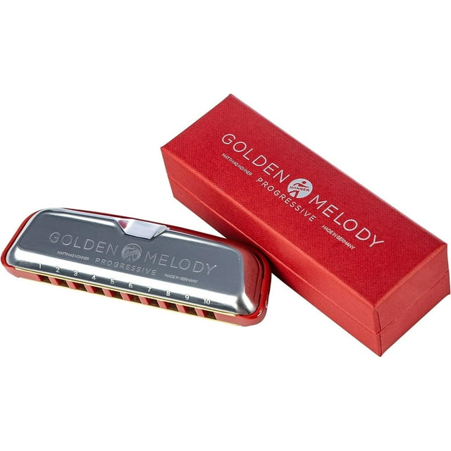 Hohner Golden Melody Progressive Harmonica, Made in Germany - Key of C