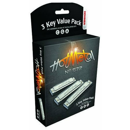 Hohner Hot Metal Harmonica Value Pack