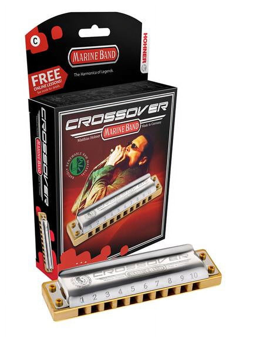 Hohner Marine Band Crossover Diatonic Harmonica - Key of D
