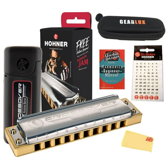 Hohner Marine Band Crossover Harmonica - Key of C w/ Key Stickers