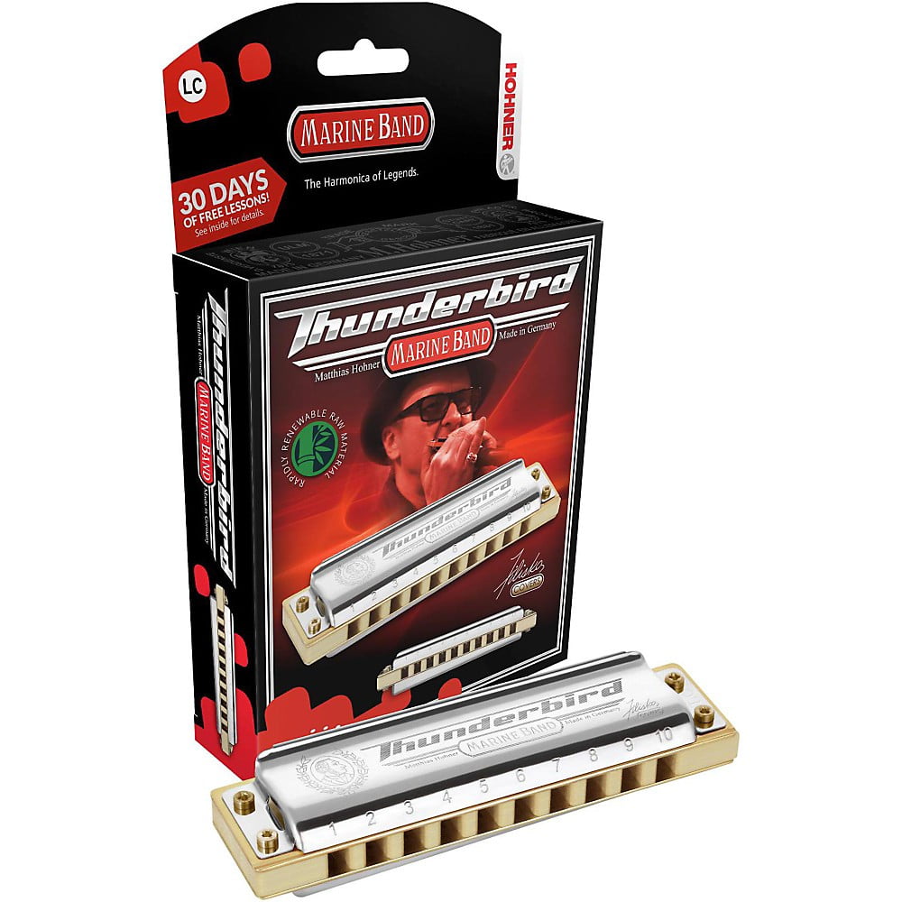 Hohner Marine Band Thunderbird Diatonic Harmonica - Key of LEb