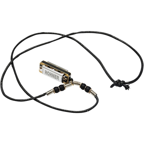 Hohner Mini Harmonica Necklace M38N Black