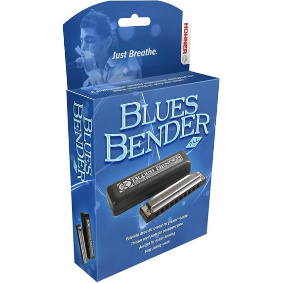 Hohner Blues Bender Harmonica Boxed; Key of F (M586BX-F)