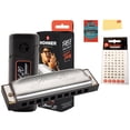 thumbnail image 1 of Hohner Special 20 Harmonica - Key of C Bundle with Key Stickers, Plastic Case, Instructional Manual, and Austin Bazaar Polishing Cloth, 1 of 9