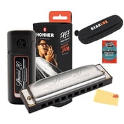 Hohner Special 20 Harmonica - Key of C Bundle with Zip Case, Instructional Manual, and Austin Bazaar Polishing Cloth