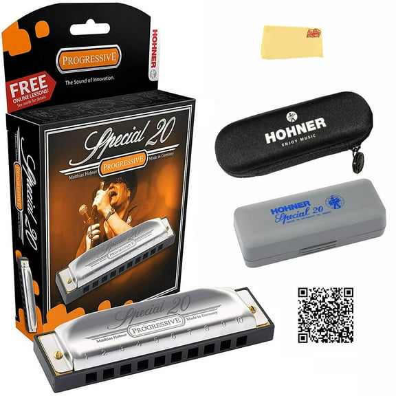 Hohner Special 20 Harmonica - Key of D w/ Instructional Manual
