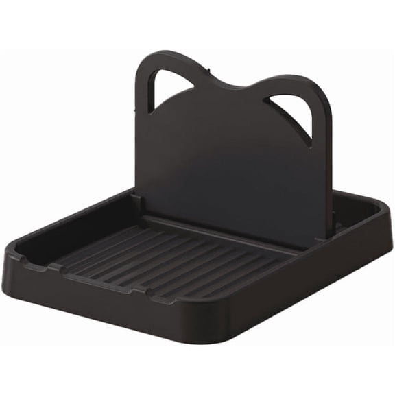 Hohome Pot Lid Organizer, Multi-Purpose Spoon Rest Shelf, Foldable Kitchen Utensil Holder for Countertop