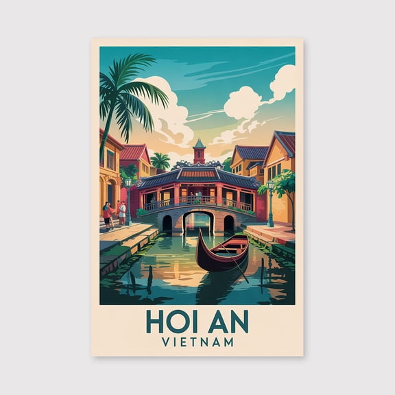 Hoi An Travel Print Canvas Wall Art, Hoi An Wall Hanging Home decor Hoi An Canvas Art, Vietnam Art Canvas Hoi An Wall Art For Vietnam -1WN1239