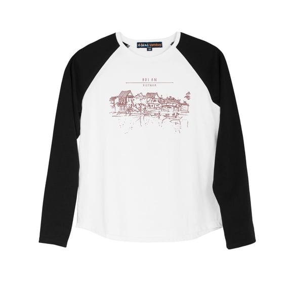 Hoi An - Vietnam-1 Printed 100% Cotton Long Sleeves Kid Raglan T-Shirt UTS_01 XS