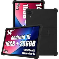 Hoibon Compatible with for Callsky-Tab Ctab 14 Tablet 14 inch Tablet Case Silicone Cover with Stand Kids Friendly Adjustable Kickstand Tablet Cover Thicken Shockproof Shell Case (Black)