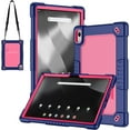 thumbnail image 1 of Hoibon Onn 11 Tablet Pro 2024 Case Heavy Duty Protective Case with Kickstand Shoulder Strap Kids Friendly Shell Case Fit for Walmart Onn Tablet Pro 11 inch (2024 Model: 100146660) - NavyPink, 1 of 7