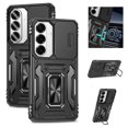 thumbnail image 1 of Hoibon Phone Case for Samsung Galaxy S26 Plus Case,[Slide Camera Cover][Kickstand] [Military Grade Protection] Shockproof Rugged Case for Samsung Galaxy S26 Plus - Black, 1 of 7