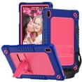 thumbnail image 1 of Hoibon Shockproof Tablet Case for Walmart Onn 10.1 Tablet Case (2024 Model 100135925) Rugged Full-Body Kids Friendly Case with Shoulder Strap Kickstand for Walmart Onn 10.1 4th Gen 2024 - NavyPink, 1 of 8