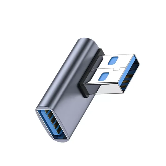 Hoibon USB 3.1 90 Degree Adapter Right Angle USB A Male to Female USB 3.1 Adapter For PC Laptop,USB A Car Charger, Power Bank and Most USB Devices - 2 Pcs