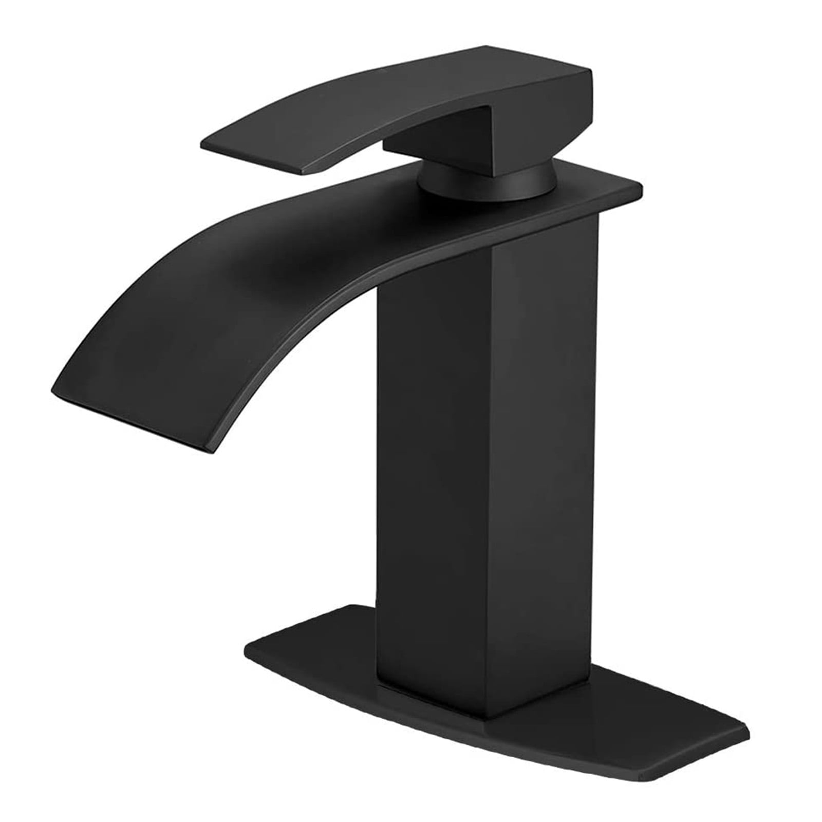 Bathroom Sink Faucet, Waterfall Bathroom Faucet For Bathroom Sink, Single Handle Single Hot And Cold Water Basin Mixer Tap, Brass Bathroom 並行輸入品