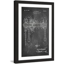 "Hoist 1921 Chalk" Framed Painting Art Print
