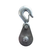 Hoist Pulley Hook Wire Rope Lifting Pulley Block Heavy Duty Metal Construction for Home DIY Projects