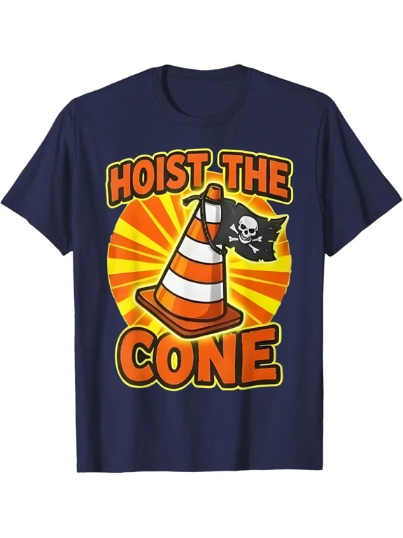 Hoist The Cone Funny Construction T-Shirt Unisex S-5XL Hot Trending Shirt, Vintage Birthday Gift