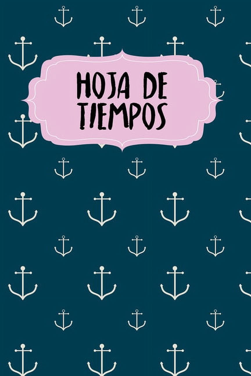Hoja de tiempos: Libro de registro de horas semanales para empleados - 2 años - 120 páginas - A5 - registro de horas extras y tiempo de trabajo - tiempo de entrada, tiempo de salida, descansos - resum