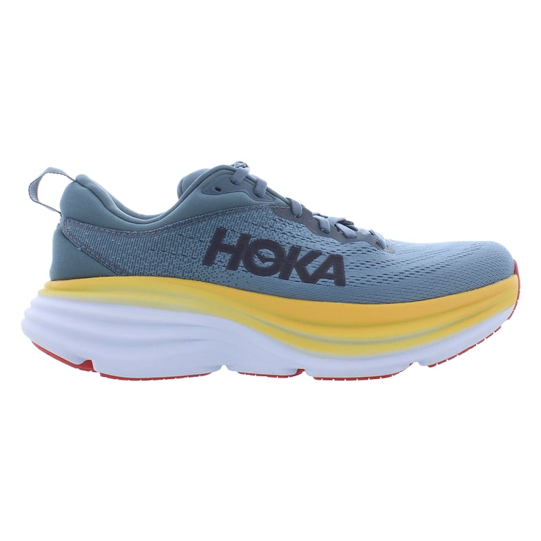 HOKA Bondi 8 Men’s Size 12 – Gray/Yellow – Great Condition Hoka One One Bondi 8 Shoes Mens Size 11 Gray Yellow Running  main image 4