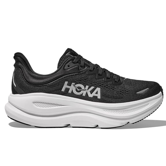 Hoka Bondi 9 Mens Running Shoe - Black/White - 13