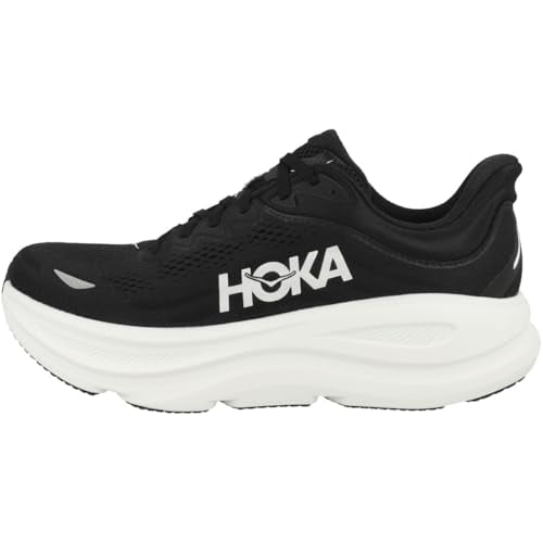 Hoka Men's Bondi 9 Sneaker, Black/White, 9 - Walmart.com