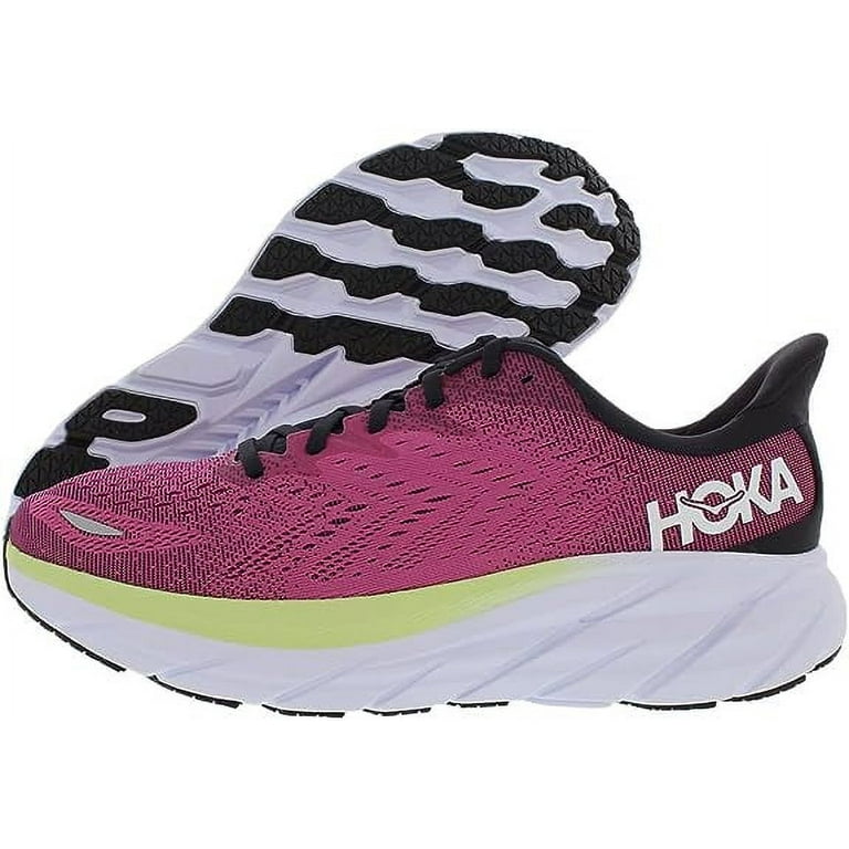 HOKA Clifton 8 Women Running Shoes Blue Graphite Ibis Rose Size 10, Women's