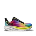 thumbnail image 1 of Hoka Clifton Lightweight Cushioned Men's Shoes, Black/Multi-Color, 9.5, 1 of 4