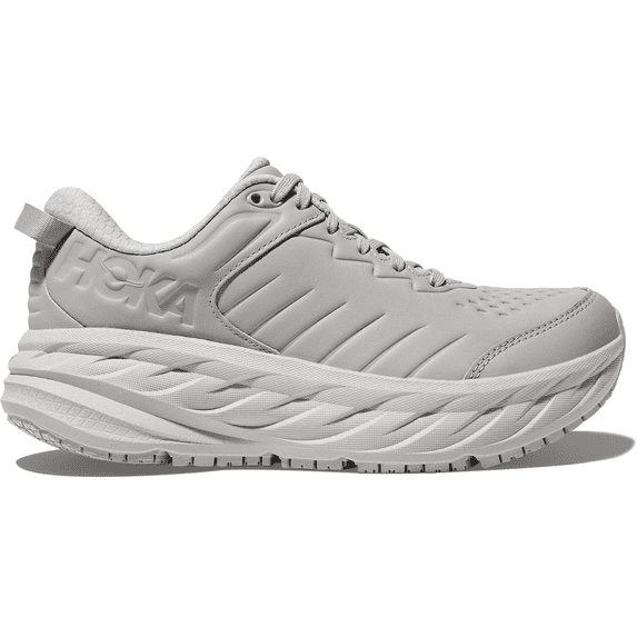 Hoka Men's Bondi Slip Resistant Working Shoes, Harbor Mist/Lunar Rock, 8.5 US-Wide