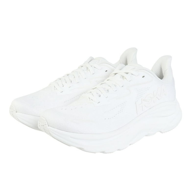 Hoka Men's Clifton 10 Sneaker, White/White, 9.5 - Walmart.com