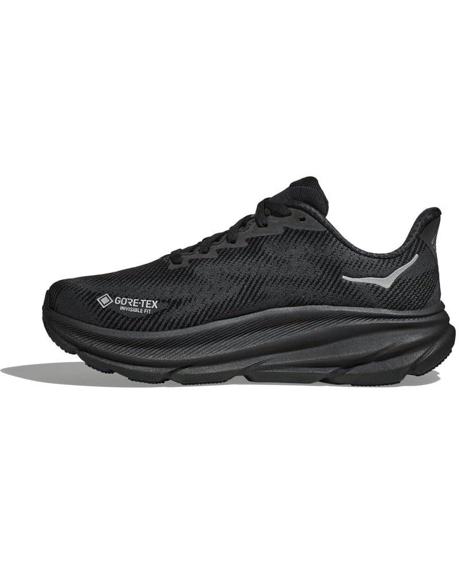 Hoka Men's Clifton 9 GTX Sneaker, Black/Black 1, 11.5 - Walmart.com