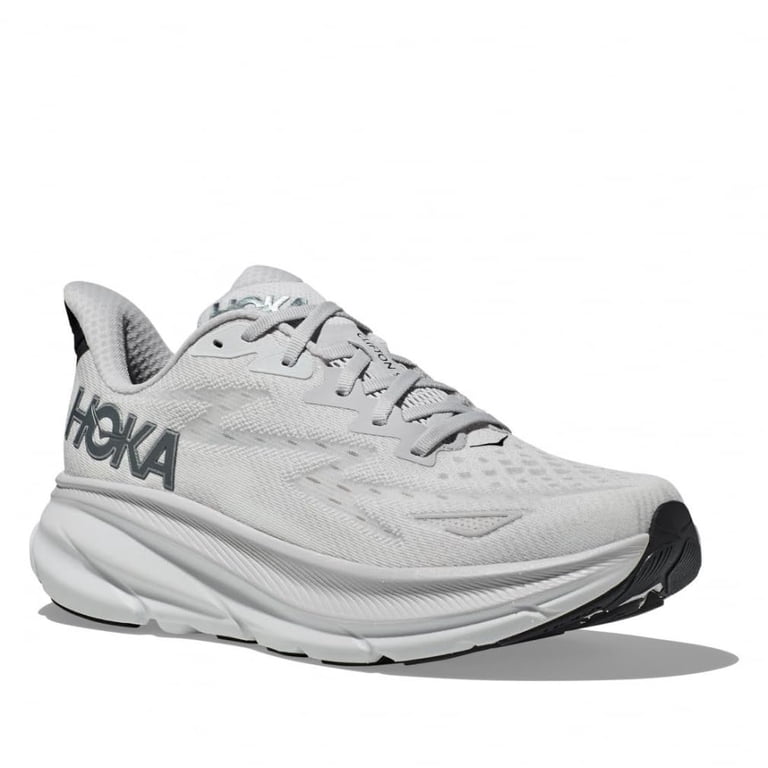 Hoka Men's Clifton 9 Sneaker, Nimbus Cloud/Steel Wool, 10