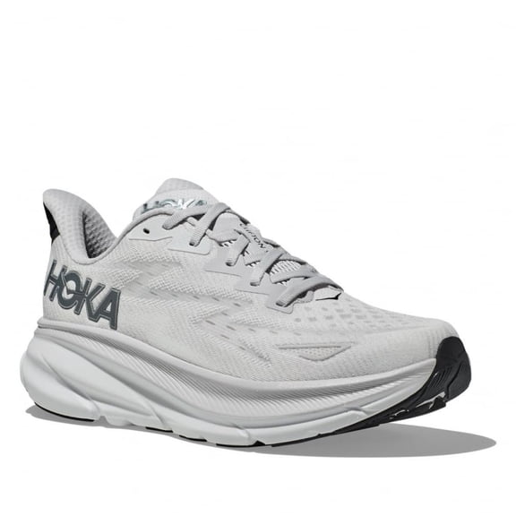 Hoka Men's Clifton 9 Sneaker, Nimbus Cloud/Steel Wool, 9.5