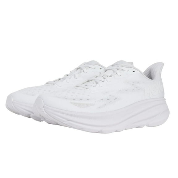 Hoka Men's Clifton 9 Sneaker, White/White, 8