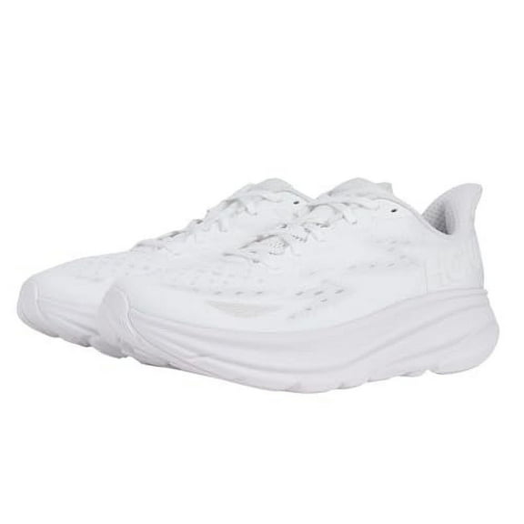 Hoka Men's Clifton 9 Sneaker, White/White, 9