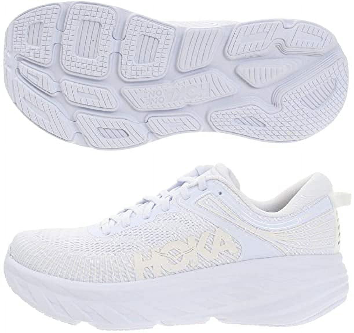Hoka One Men\'s 11 M Bondi 7 White Running Sneakers 1110518 Hoka One One 1110518 BONDI 7 Gray Running Shoes Mens | eBay main image 4