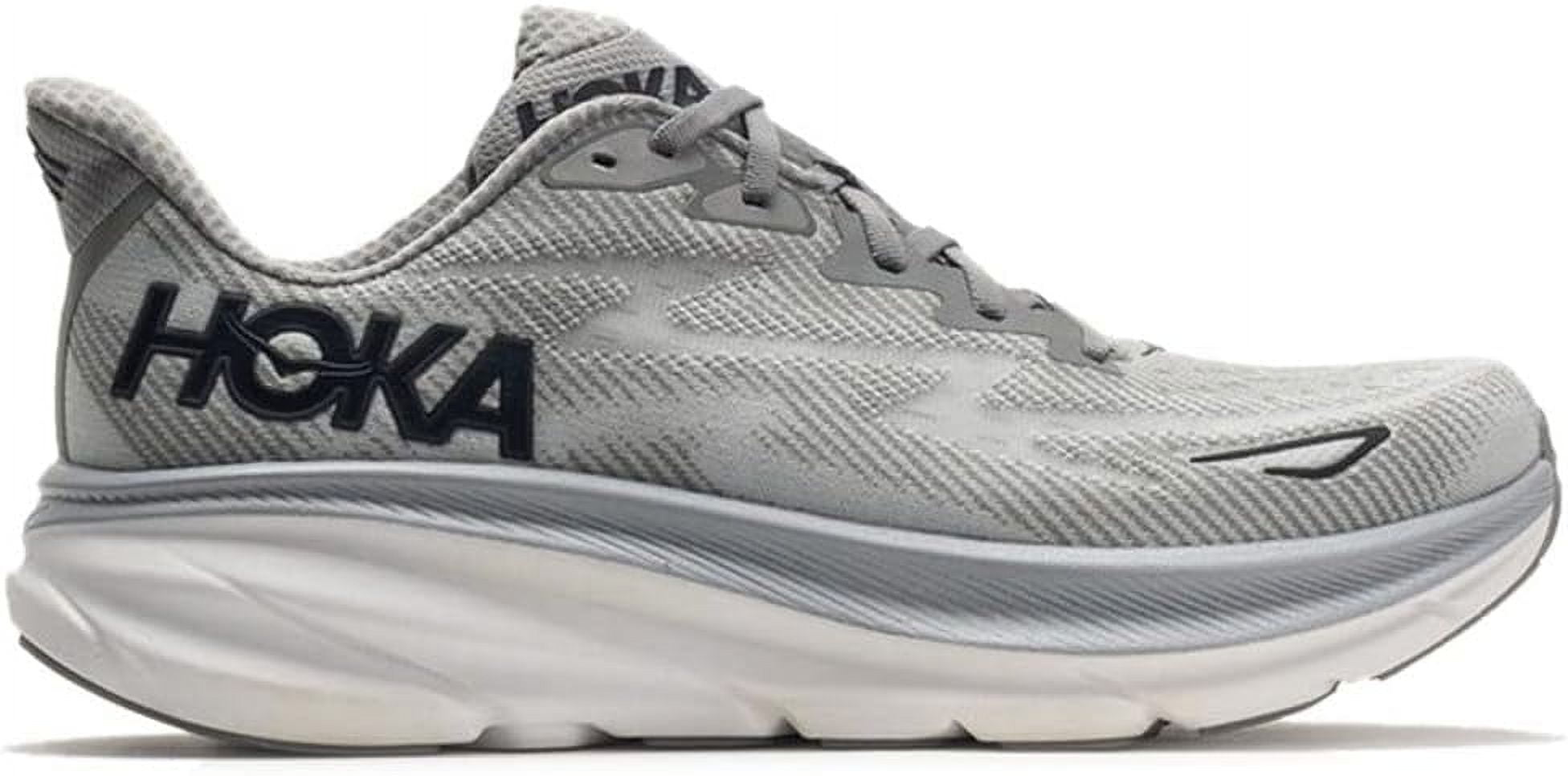 Hoka One One Mens Clifton 9 Gray Athletic Shoes size 9D HOKA Men main image 4