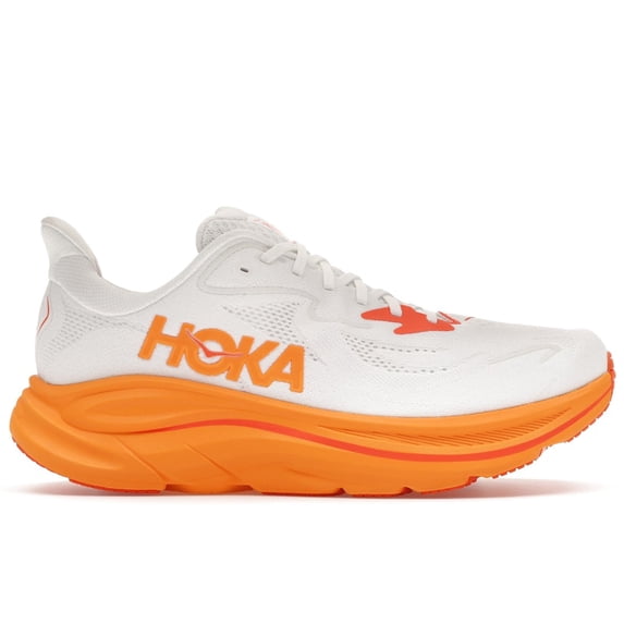 Hoka One One Men's Clifton 10 Frost Orange Zest Shoes, from StockX