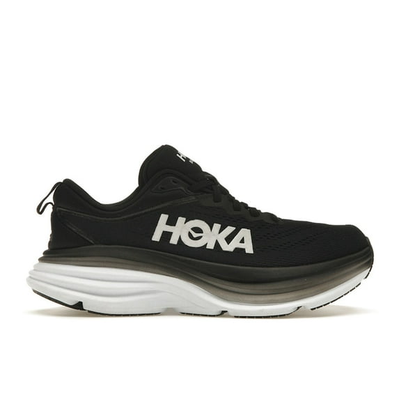 Hoka One One Women's Bondi 8 Black White Running Shoes, from StockX