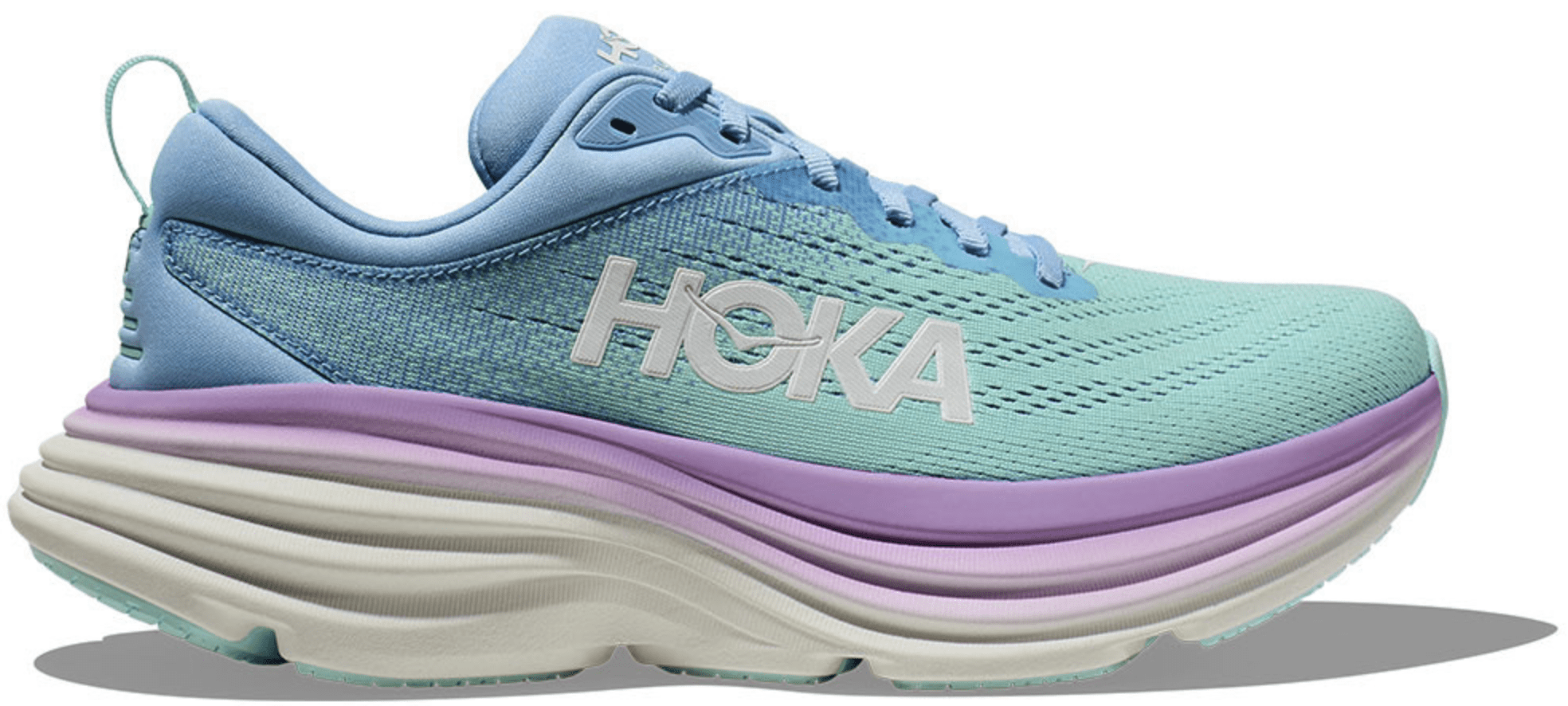 HOKA One One BONDI 8 Running Shoes Men Size 9D 1127953/CSAA Blue/pink New HOKA Bondi 8 Men main image 2