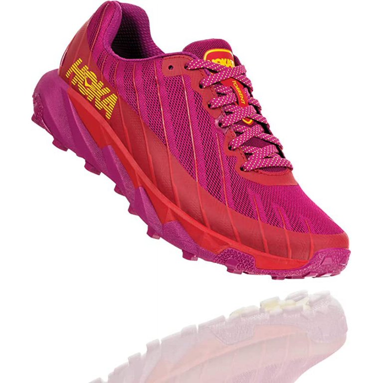 Hoka One One Women'S Torrent Running Shoe, Cactus Flower/Poppy Red.