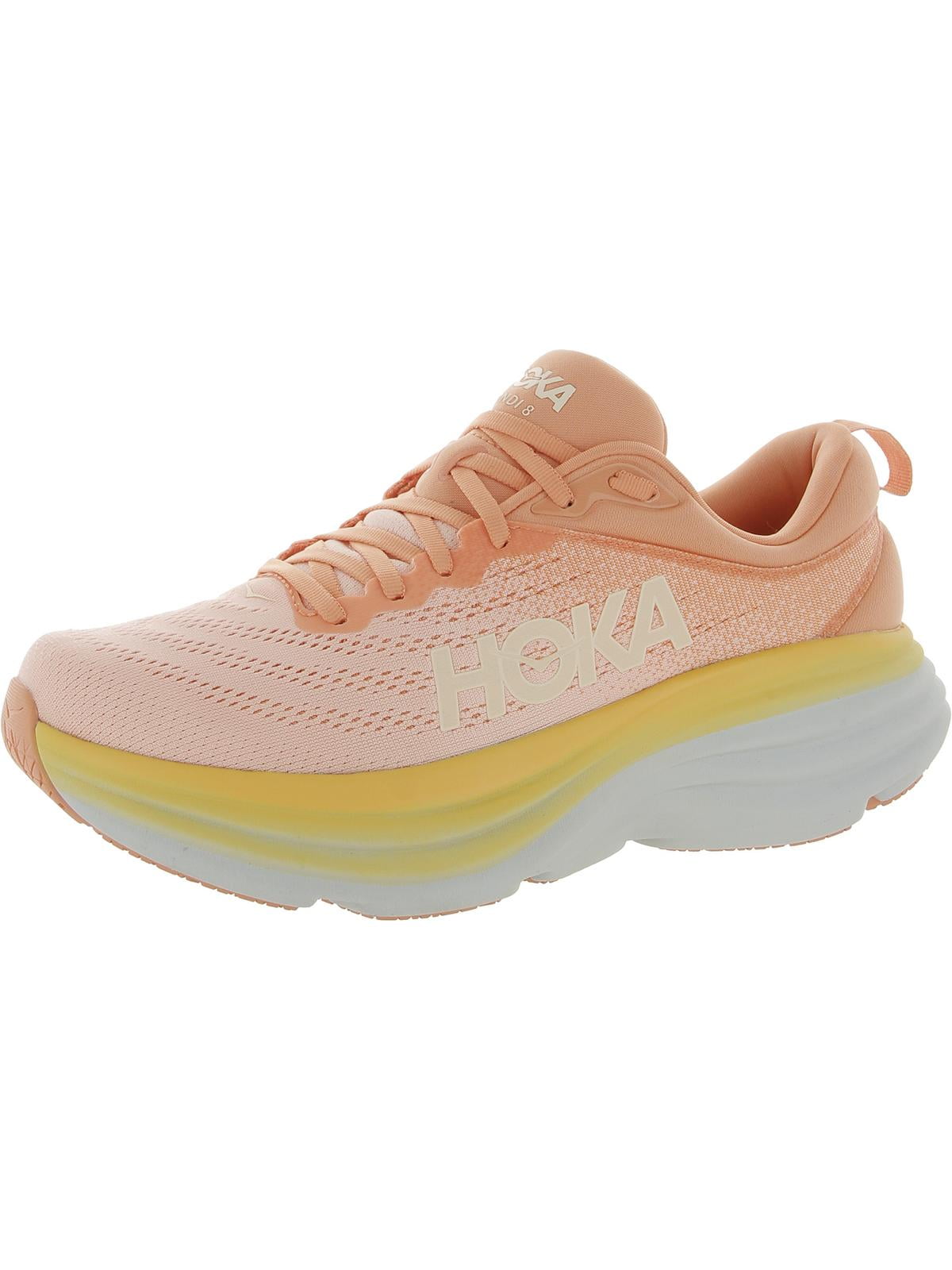 Hoka One One Womens Bondi 8 Cherries Jubilee/Pink Yarrow Mesh Running