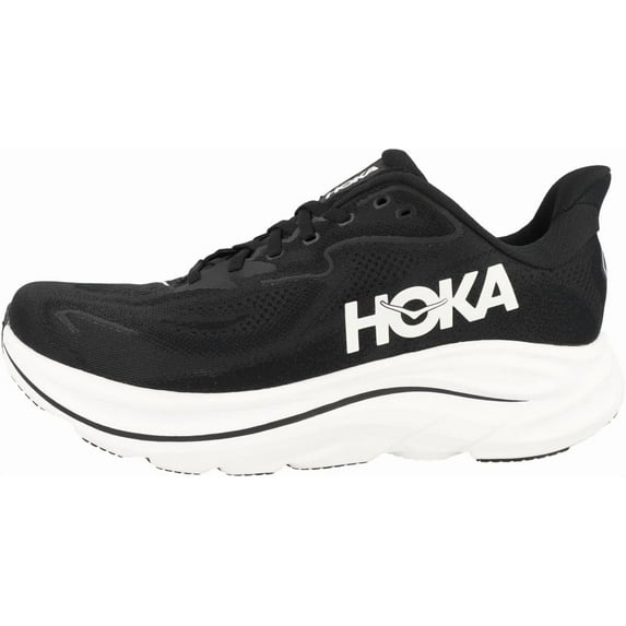 Hoka One Womens Clifton 10 Road Running Shoes - Black/White