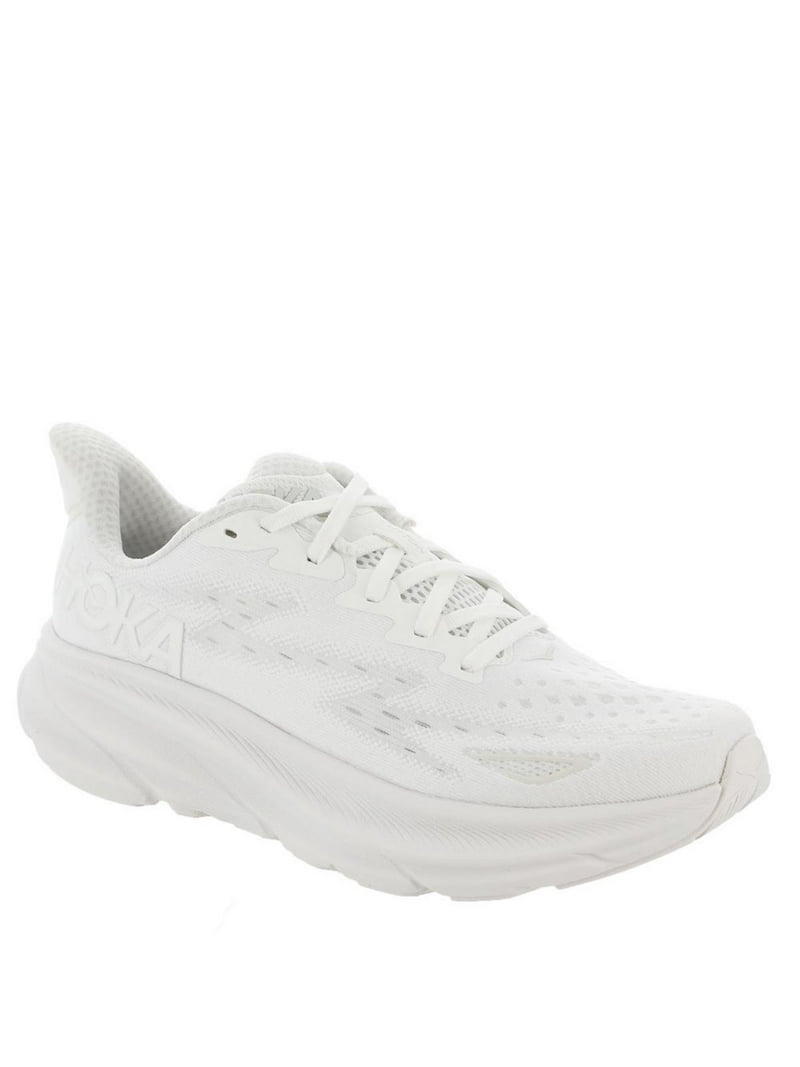 HOKA Clifton 9 Women's Running Shoes, White Sneakers, Size